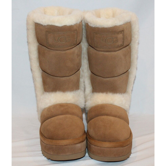 UGG CLASSIC CHILLAPEAK TALL CHESTNUT SUEDE WOMEN'S BOOTS‎ NIB - Picture 3 of 11